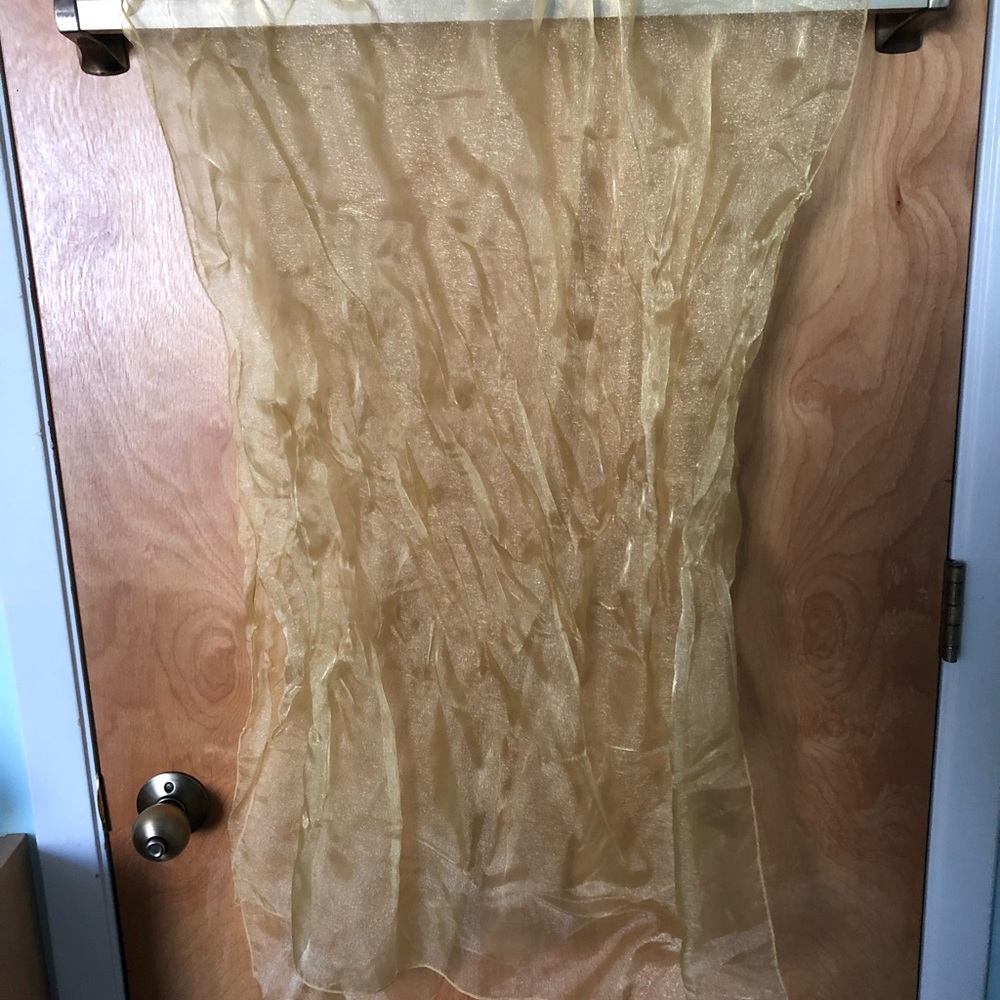 Gold Sheer Scarf